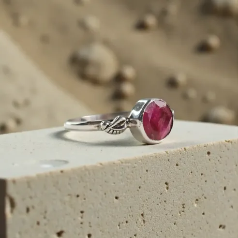 Bague Silwen Rhodochrosite – Harmonie du Cœur & Élégance