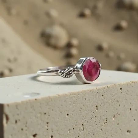 Bague Silwen Rhodochrosite – Harmonie du Cœur & Élégance