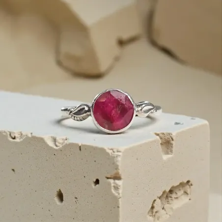 Bague Silwen Rhodochrosite – Harmonie du Cœur & Élégance