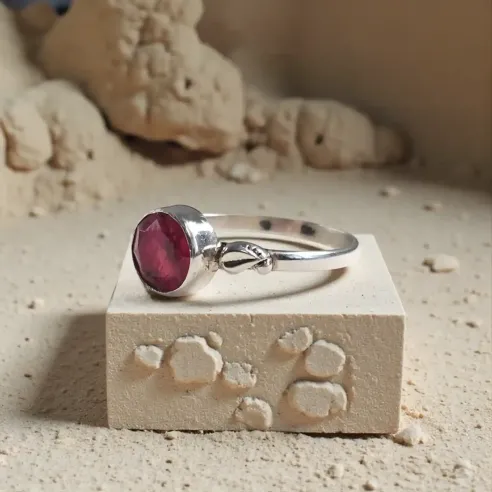 Bague Silwen Rhodochrosite – Harmonie du Cœur & Élégance