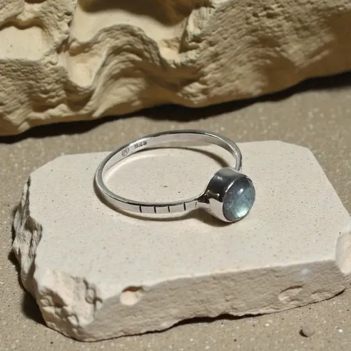 Bague Eleanor Labradorite – Intuition & Bouclier Protecteur