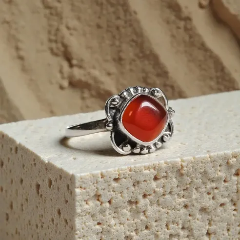 Bague Eron Cornaline – Vitalité, Créativité & Force