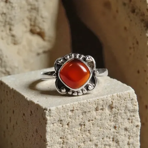 Bague Eron Cornaline – Vitalité, Créativité & Force