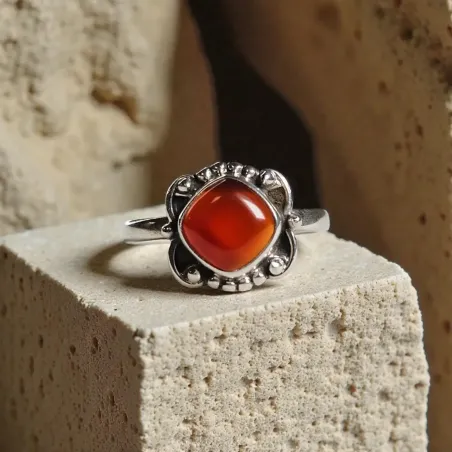 Bague Eron Cornaline – Vitalité, Créativité & Force