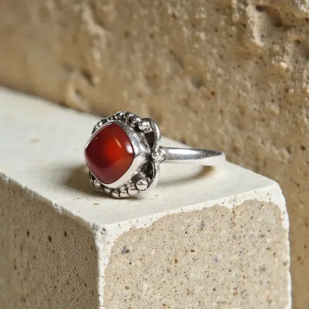 Bague Eron Cornaline – Vitalité, Créativité & Force