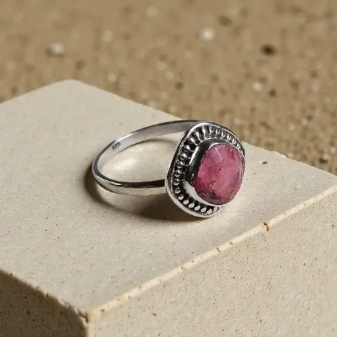 Bague Eron Rhodochrosite – Guérison du Cœur & Amour de Soi