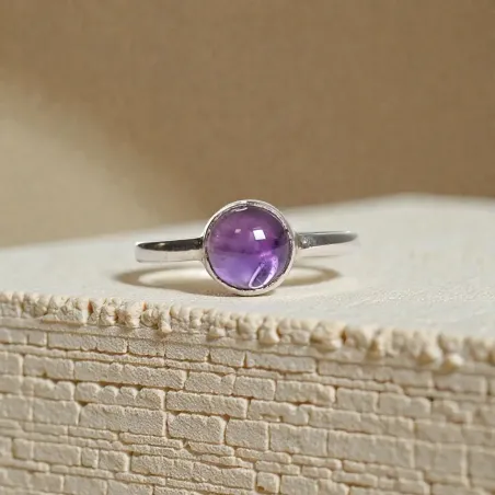 Bague Evy Améthyste – Intuition & Sérénité Émotionnelle