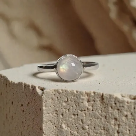 Bague Evy Pierre de Lune – Intuition & Féminin Sacré