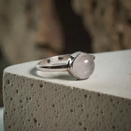 Bague Evy Quartz Rose – Douceur & Amour de Soi