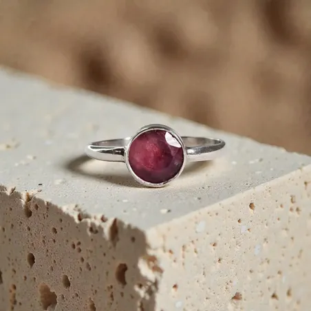 Bague Evy Rhodochrosite – Guérison & Tendresse