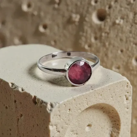 Bague Evy Rhodochrosite – Guérison & Tendresse
