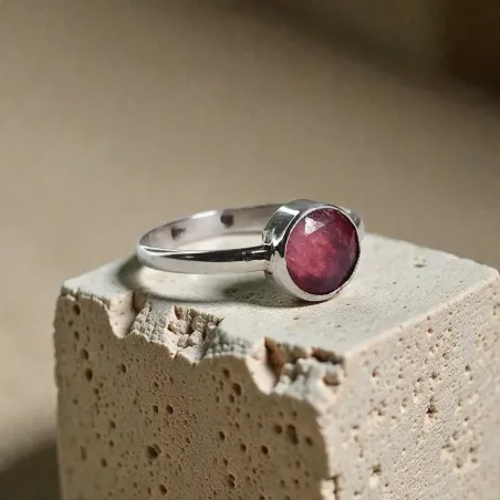 Bague Evy Rhodochrosite – Guérison & Tendresse
