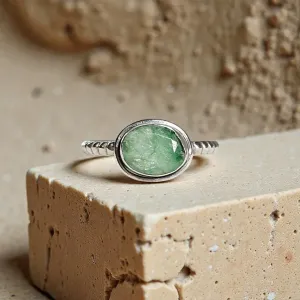 Bague Leonie Émeraude – Cœur Ouvert, Amour & Renouveau