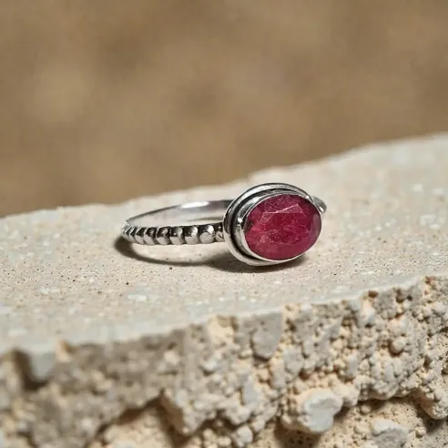 Bague Leonie Rhodochrosite – Guérison du Cœur & Amour de Soi