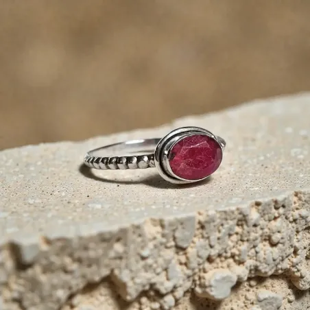 Bague Leonie Rhodochrosite – Guérison du Cœur & Amour de Soi