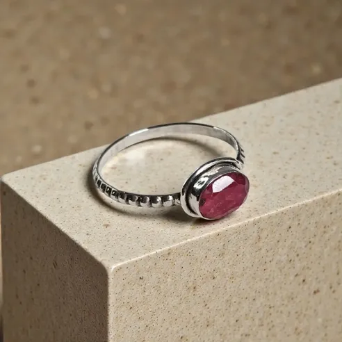 Bague Leonie Rhodochrosite – Guérison du Cœur & Amour de Soi