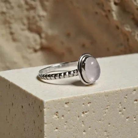 Bague Nelys Quartz Rose – Douceur Émotionnelle & Amour