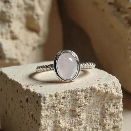 Bague Nelys Quartz Rose – Douceur Émotionnelle & Amour