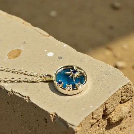 Collier Étoile Apatite – Expression & Clarté