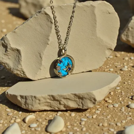 Collier Étoile Apatite – Expression & Clarté