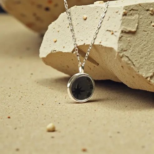 Collier Étoile Obsidienne Noire – Protection & Élégance