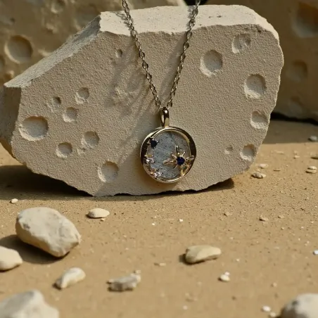 Collier Étoile Labradorite – Intuition & Protection