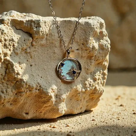 Collier Étoile Labradorite – Intuition & Protection