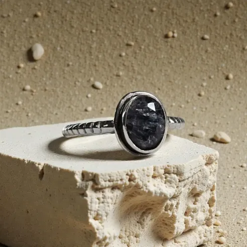 Bague Nimé Saphir – Sagesse, Concentration & Clarté Mentale