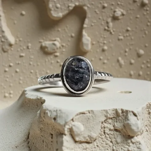 Bague Nimé Saphir – Sagesse, Concentration & Clarté Mentale