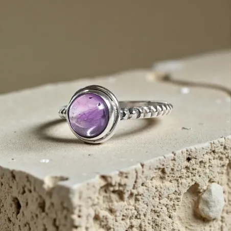 Bague Nimé Améthyste – Calme Intérieur & Intuition