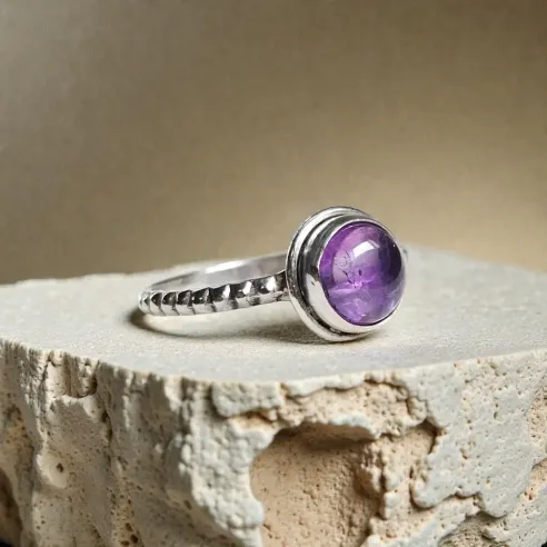 Bague Nimé Améthyste – Calme Intérieur & Intuition