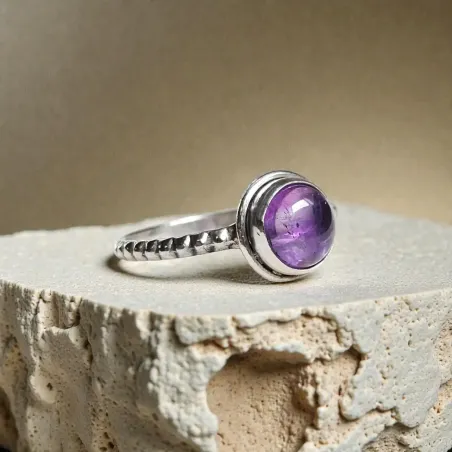 Bague Nimé Améthyste – Calme Intérieur & Intuition