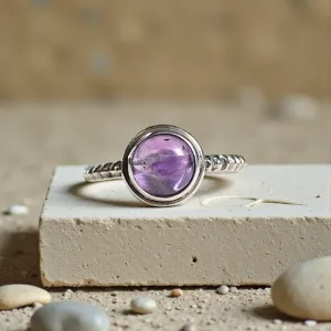 Bague Nimé Améthyste – Calme Intérieur & Intuition