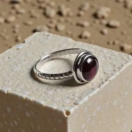 Bague Nimé Grenat – Force Intérieure & Vitalité Émotionnelle