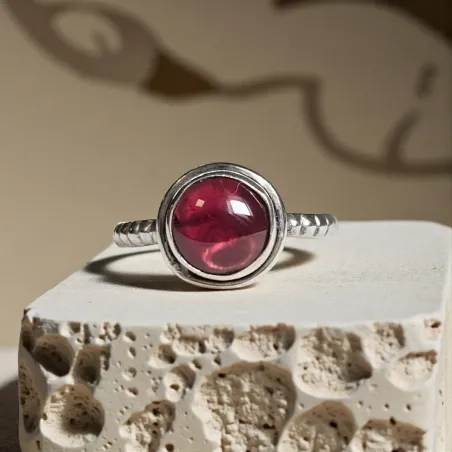 Bague Nimé Grenat – Force Intérieure & Vitalité Émotionnelle