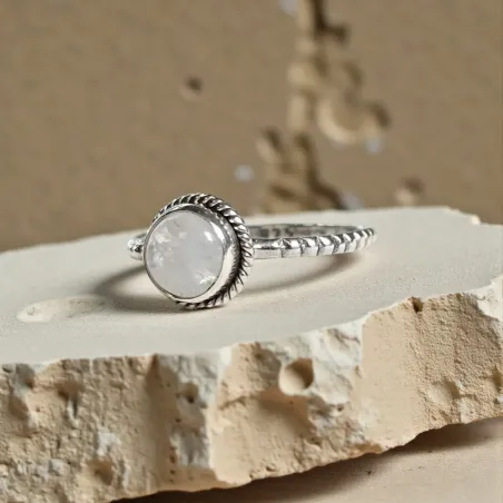 Bague Nimé Pierre de Lune – Intuition, Douceur & Connexion