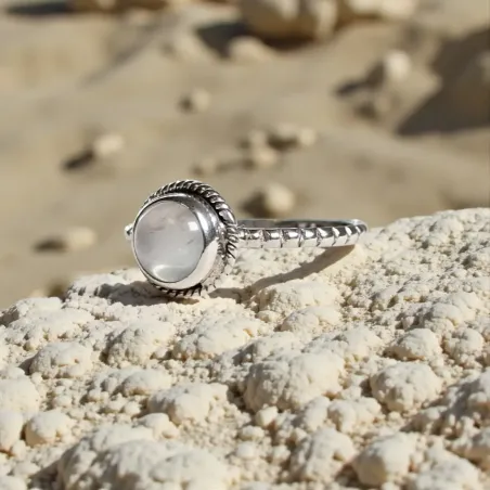 Bague Nimé Quartz Rose – Douceur Émotionnelle & Amour