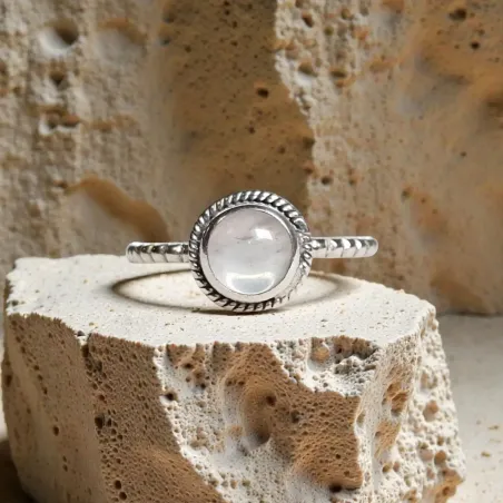 Bague Nimé Quartz Rose – Douceur Émotionnelle & Amour
