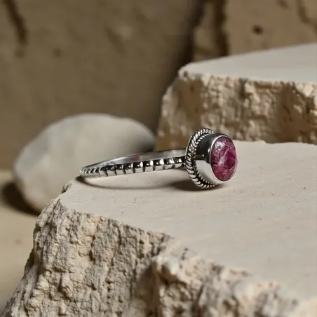 Bague Nimé Rhodochrosite – Guérison douce & Joie Intérieure