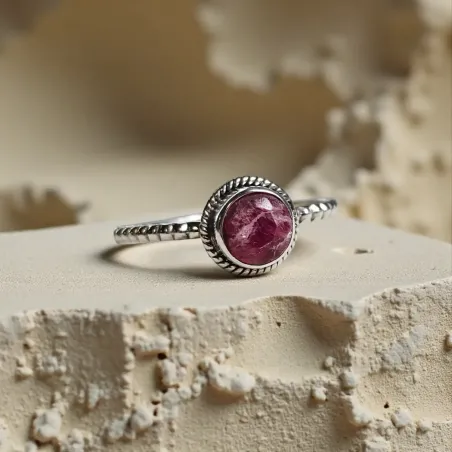 Bague Nimé Rhodochrosite – Guérison douce & Joie Intérieure