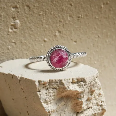 Bague Nimé Rhodochrosite – Guérison douce & Joie Intérieure