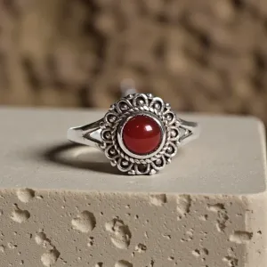 Bague Rosalys Cornaline – Vitalité, Créativité & Force