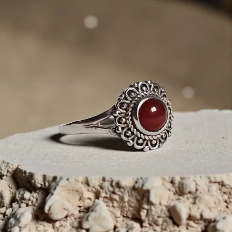 Bague Rosalys Cornaline – Vitalité, Créativité & Force