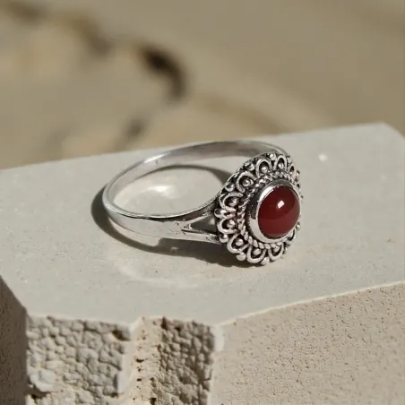 Bague Rosalys Cornaline – Vitalité, Créativité & Force