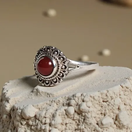 Bague Rosalys Cornaline – Vitalité, Créativité & Force