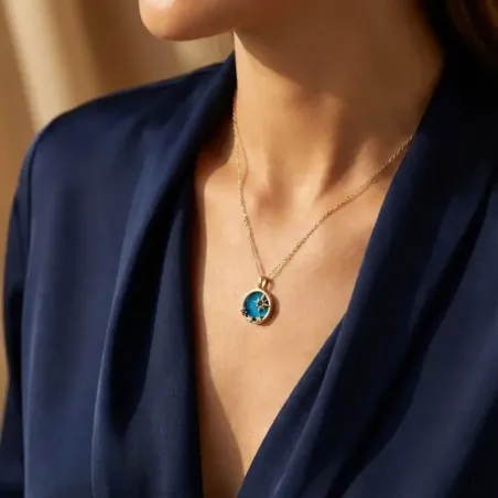 Collier Étoile Apatite – Expression & Clarté