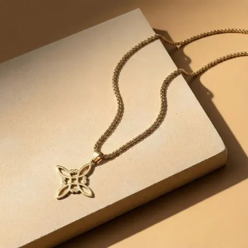 Collier Nœud de Sorcière celtique – Protection ésotérique & force