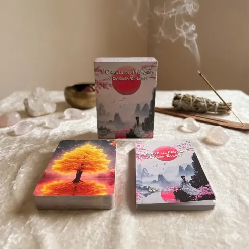Oracle des Mémoires du Sakura Éternel – Cartes divinatoires