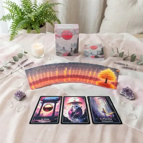 Oracle des Mémoires du Sakura Éternel – Cartes divinatoires
