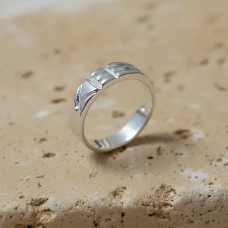 Bague atlante argent massif – Bijou spirituel en argent 925